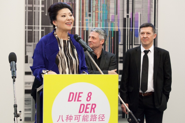 Frau Prof. Yu Zhang bei ihrer Eröffnungsrede